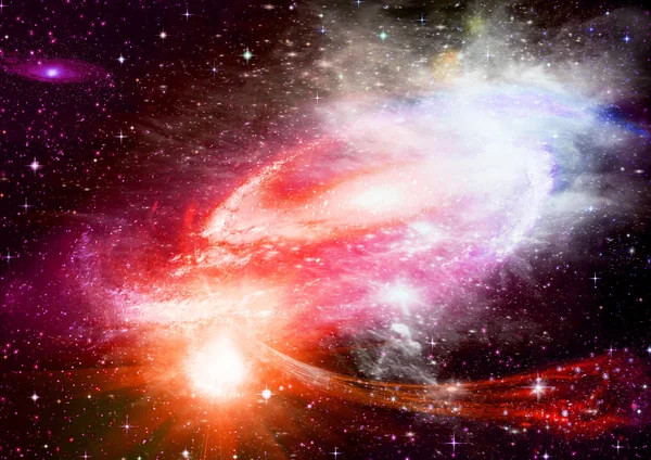 自由空间中的星系 — 图库照片