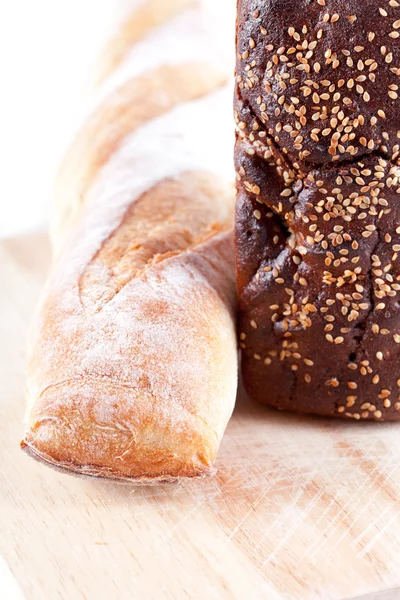 Chléb a bagetou — Stock fotografie