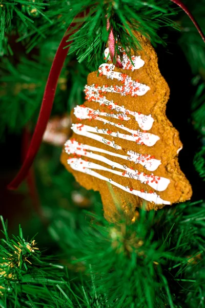Torte nell'albero di Natale — Foto Stock