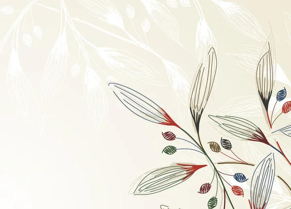 Fond floral — Image vectorielle