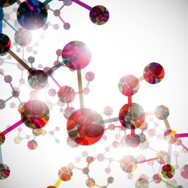 Dna molecule, abstract background