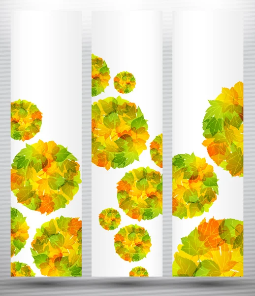 Podzimní sleva prodej bannerové plakát abstrakt — Stockový vektor