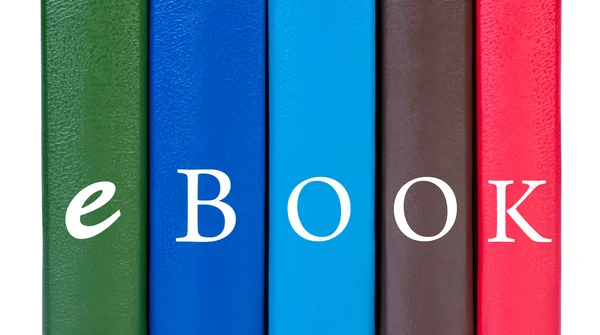 Εξώφυλλα βιβλίων με τη λέξη e-Book. — Φωτογραφία Αρχείου