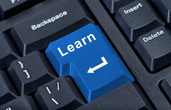 Keypad gomb tanulni az oktatási koncepció. — Stock Fotó