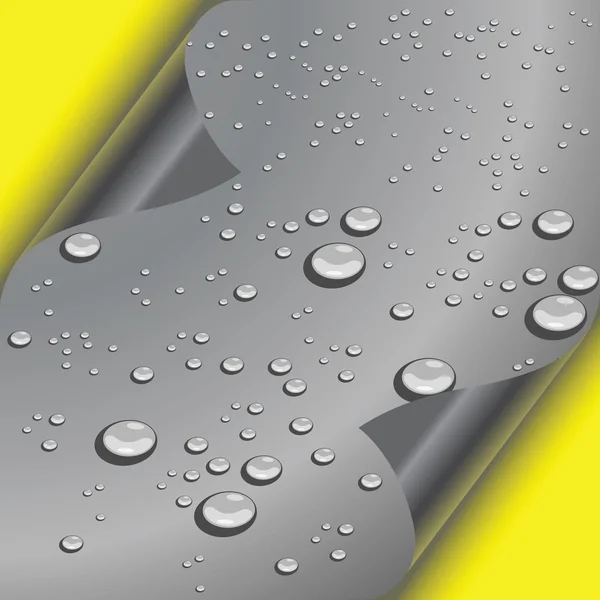 Gotas de água na ilustração do papel — Fotografia de Stock