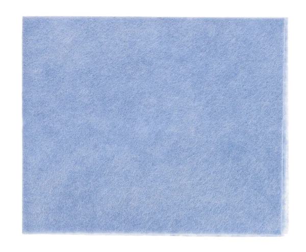 Blaue Viskose-Küche (Gewebe), isoliert auf weiß — Stockfoto