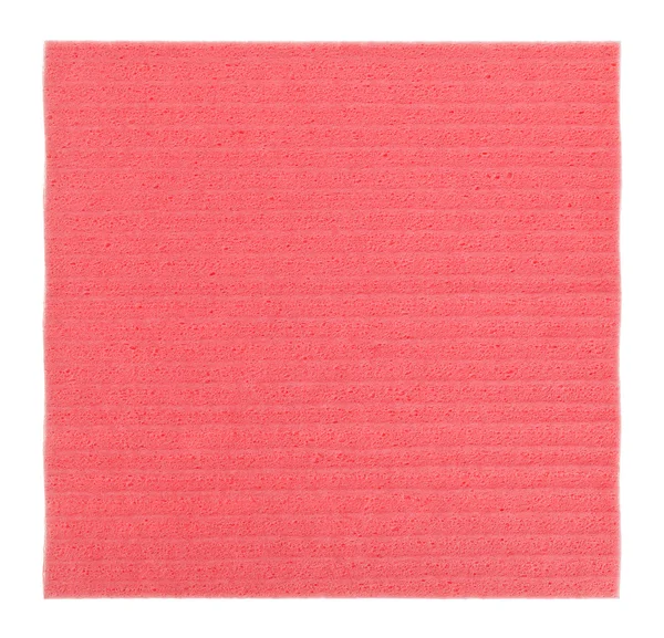 孤立在白色的厨房粉红色纤维素 （组织）， — 图库照片