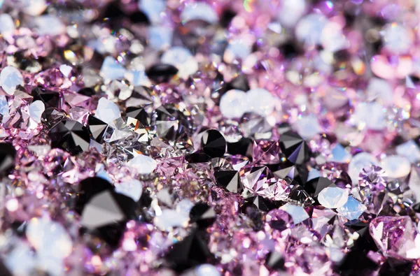Mały klejnot fioletowy kamienie, luksusowe tło płytkiej głębi pól — Zdjęcie stockowe