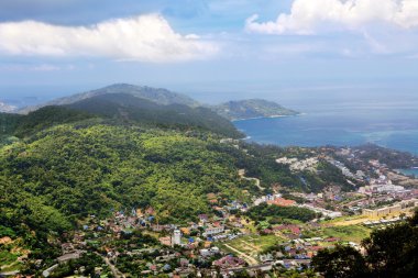 bir plajda tür kata yukarıdan, phuket, Tayland