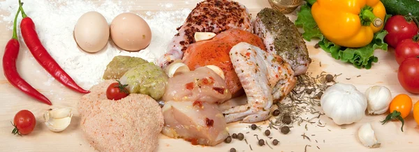 닭고기, 토마토, 후추 정 — 스톡 사진