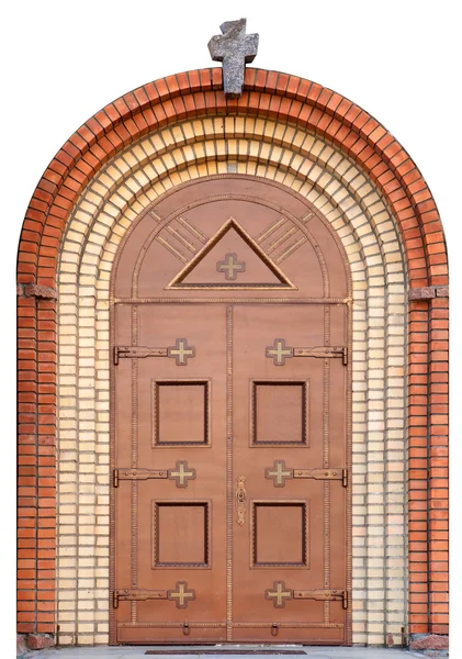 Żelazne drzwi w Kościele katolickim — Zdjęcie stockowe