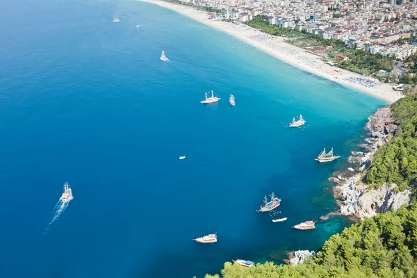 stock image Cleopatra sand beach resort of Turkey Alanya