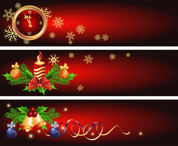 Banderas de Navidad — Archivo Imágenes Vectoriales