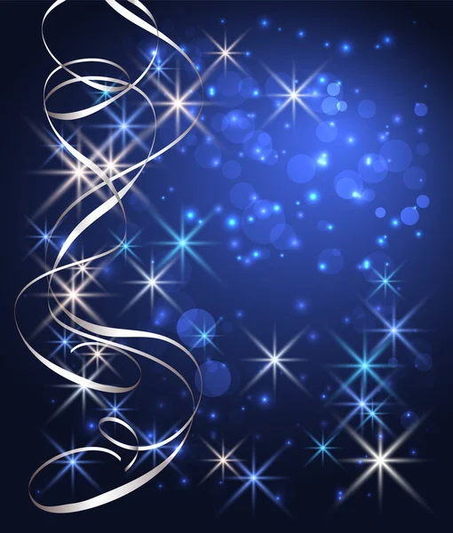 Weihnachten Hintergrund mit Sternen — Stockvektor