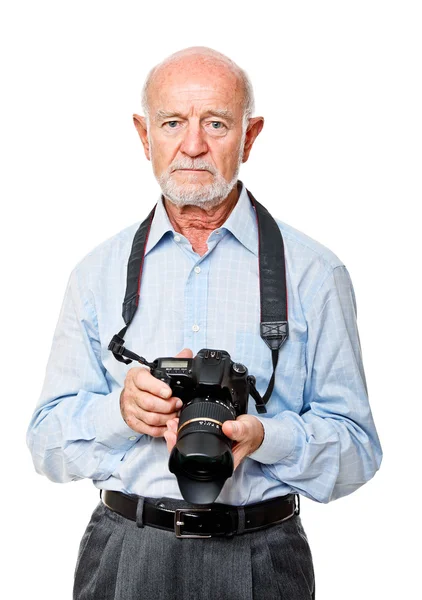 Starší fotograf — Stock fotografie