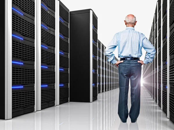 Boss in datacenter Stock Picture