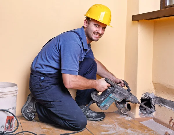 Handyman i arbetet — Stockfoto