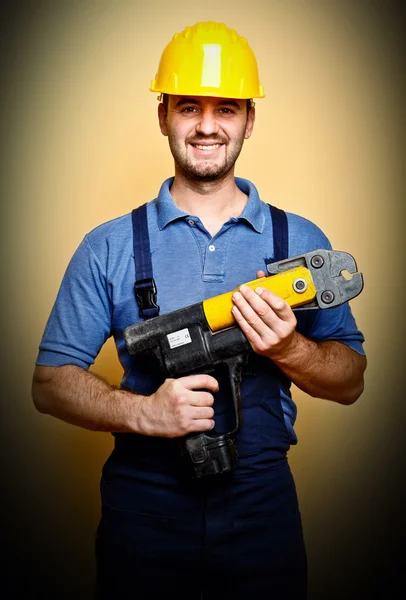 Trabalhador sorridente — Fotografia de Stock