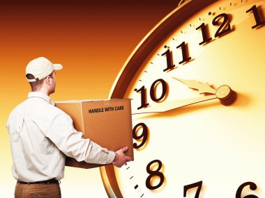 Time delivery clipart