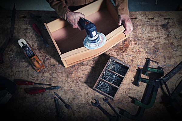 Craftman in action — Stock Photo, Image