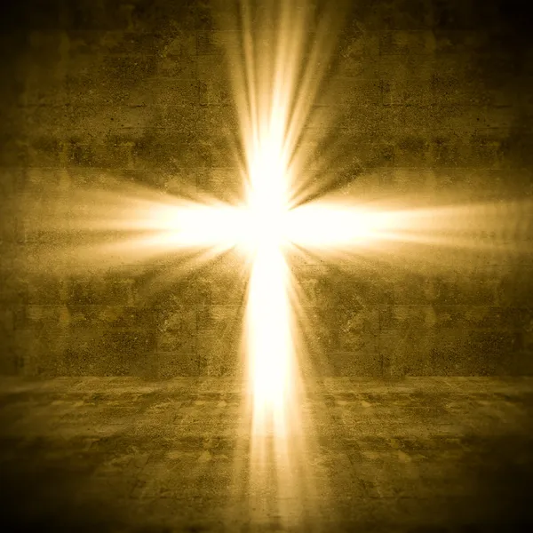 Kříž světlo — Stock fotografie