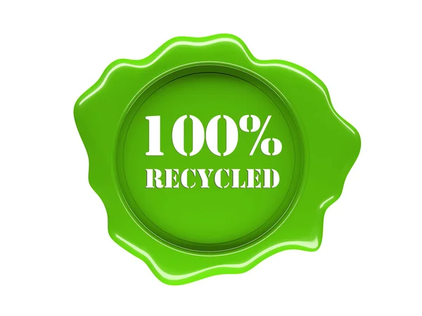 Recycling-Etikett — Stockfoto