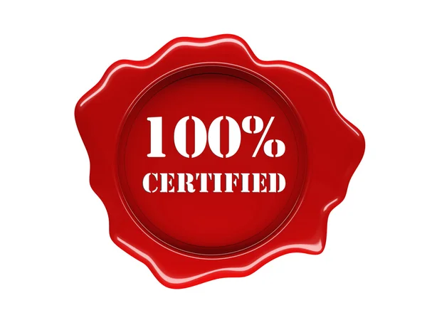 Selo de cera certificado — Fotografia de Stock