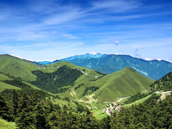 stock image Alpine panoramic view of mountains in Taiwan