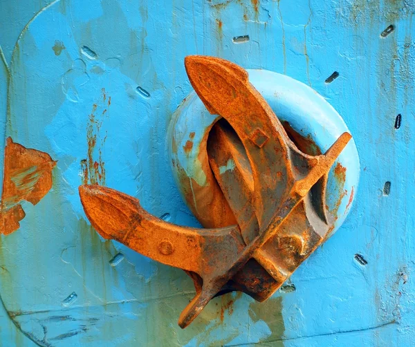 Ancla oxidada grande — Foto de Stock