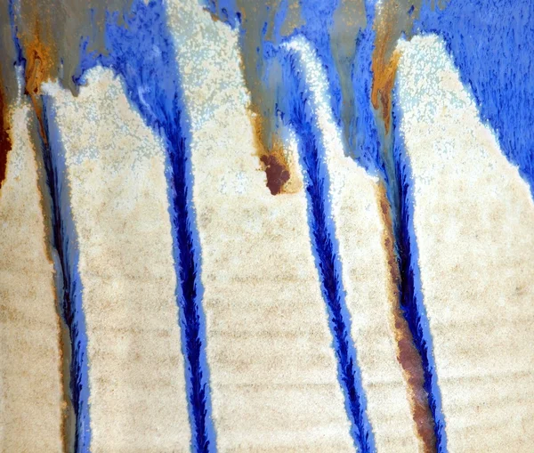 Keramik mit blauen Streifen — Stockfoto