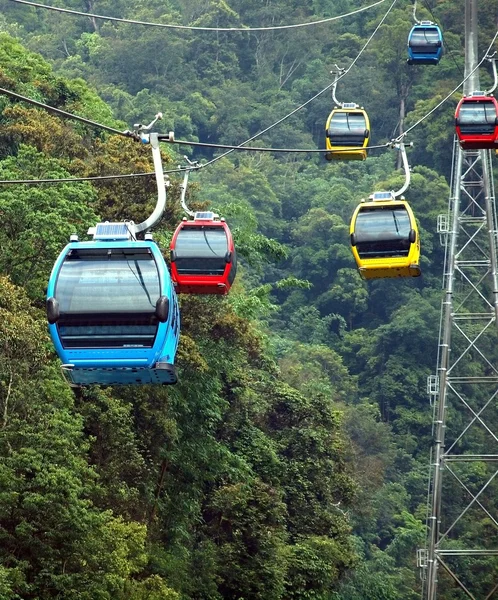 stock image Cable Car Cabins on a Mountain