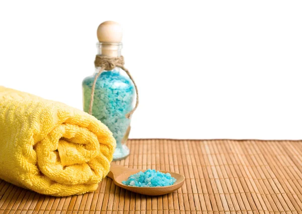 タオル、入浴、竹ナプキン — ストック写真