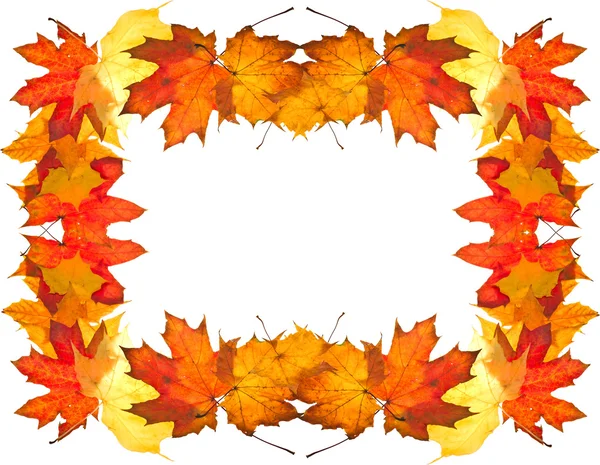 Rámec podzimních listů — Stock fotografie