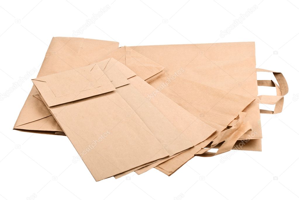 Paper Bag isolated on white