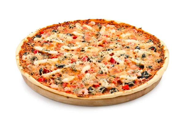 Pizza mit Meeresfrüchten — Stockfoto