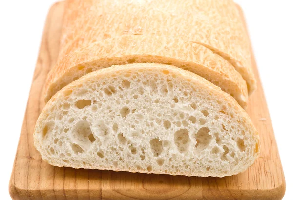 Pão fresco ciabatta macro — Fotografia de Stock