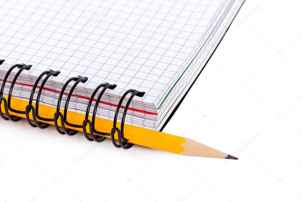 pencil and notebook. | 图库照片 08 janis smits #7089405