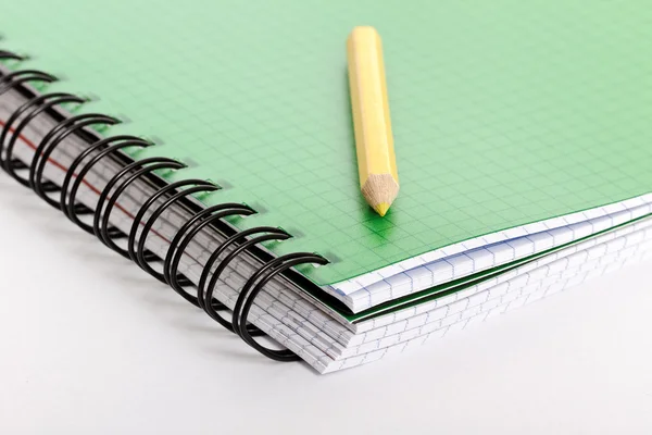 Zápisník a tužku. — Stock fotografie