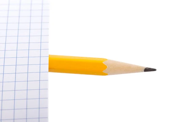 Notatnik i ołówek. — Zdjęcie stockowe