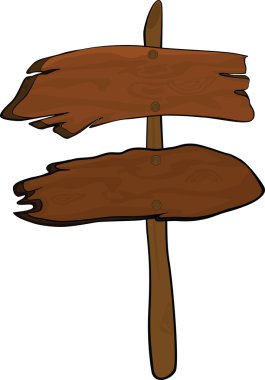 Guide sign. Cartoon clipart