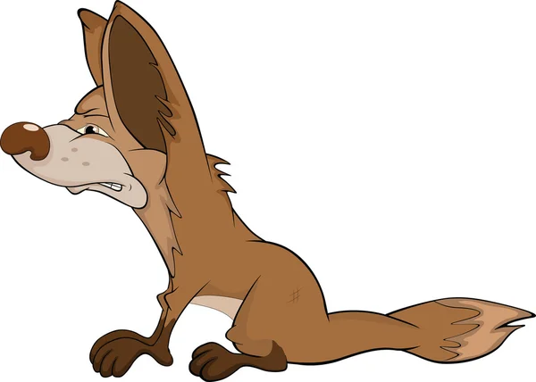 Coyote. Cartoon — Stock vektor