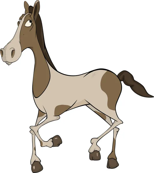 Paard. Cartoon — Stockvector