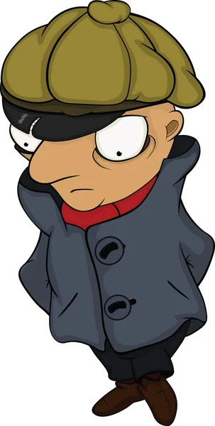 L'inspecteur. Caricature — Image vectorielle