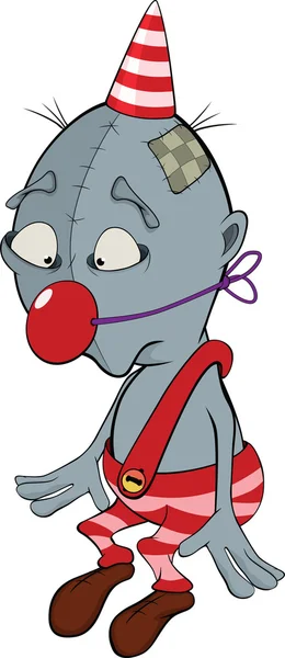 Smutný klaun. kreslený — Stockový vektor