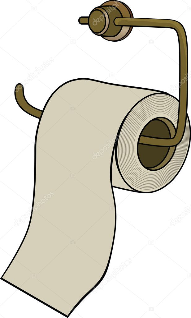 Toilet paper. Cartoon Stock Vector Image by ©liusaart #7882653