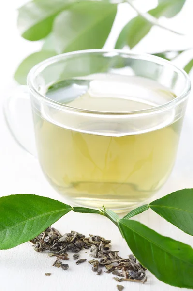 stock image Cup of green tea