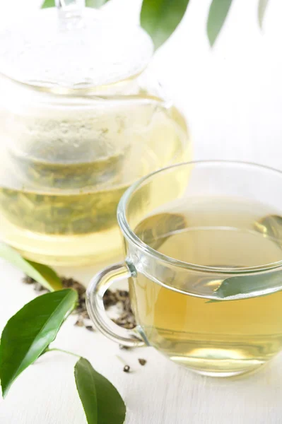 stock image Cup of green tea