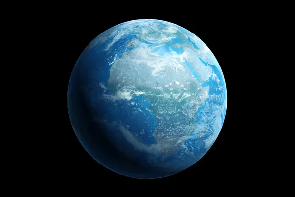 Blue earth, africa — Stock Photo, Image