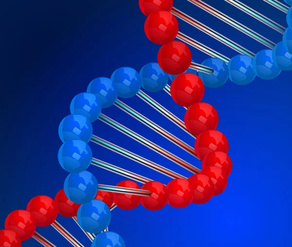 DNA 3d render — Stok Vektör