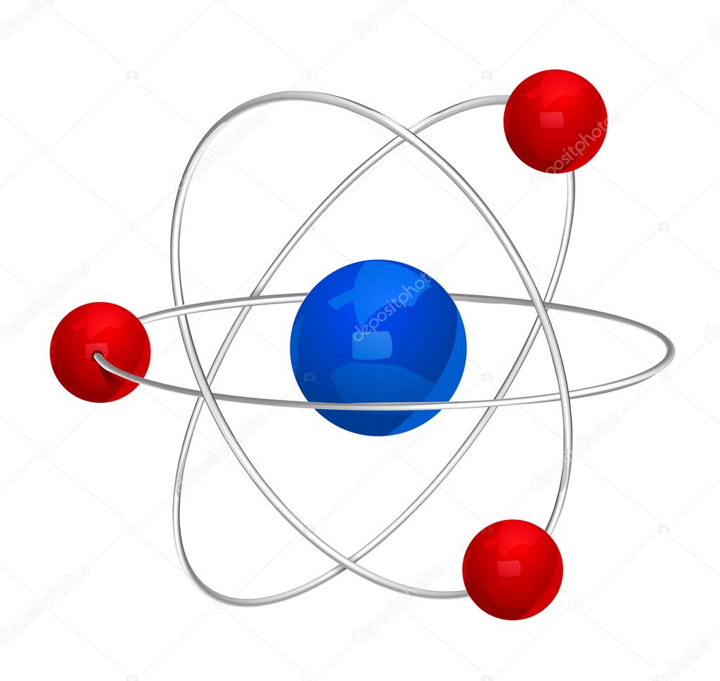 Atom symbol. Vector.